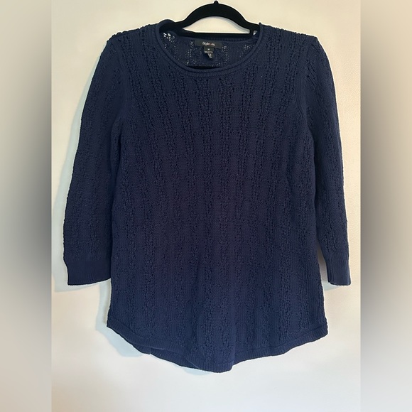 Style & Co Medium Sweater 100% Cotton - Picture 1 of 2